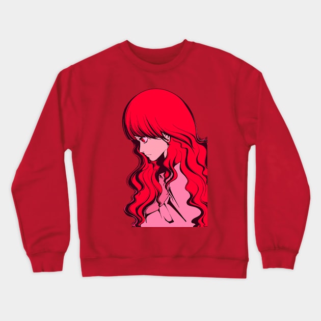 Woman with red hair Crewneck Sweatshirt by TKDoodle